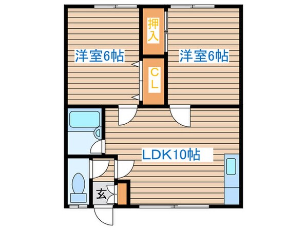 ＮＯ.４ミユキマンションの物件間取画像